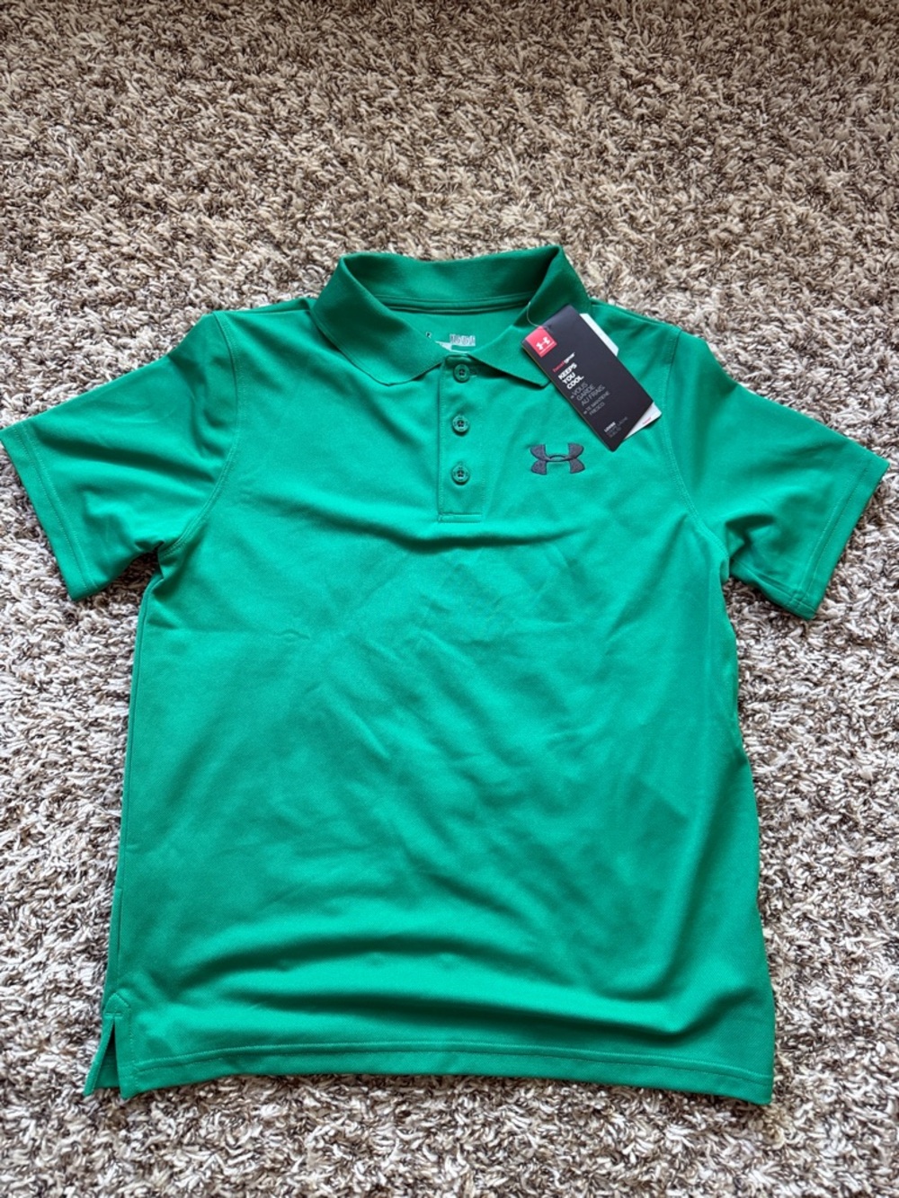 Under Armour Bright Green Boys' Polo Shirt